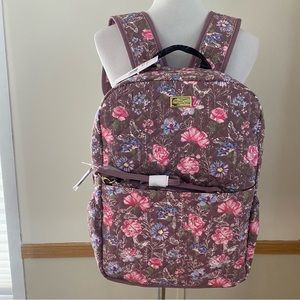 Betsey Johnson Backpack w Wristlet Purse Pouch Butterflies Floral NEW